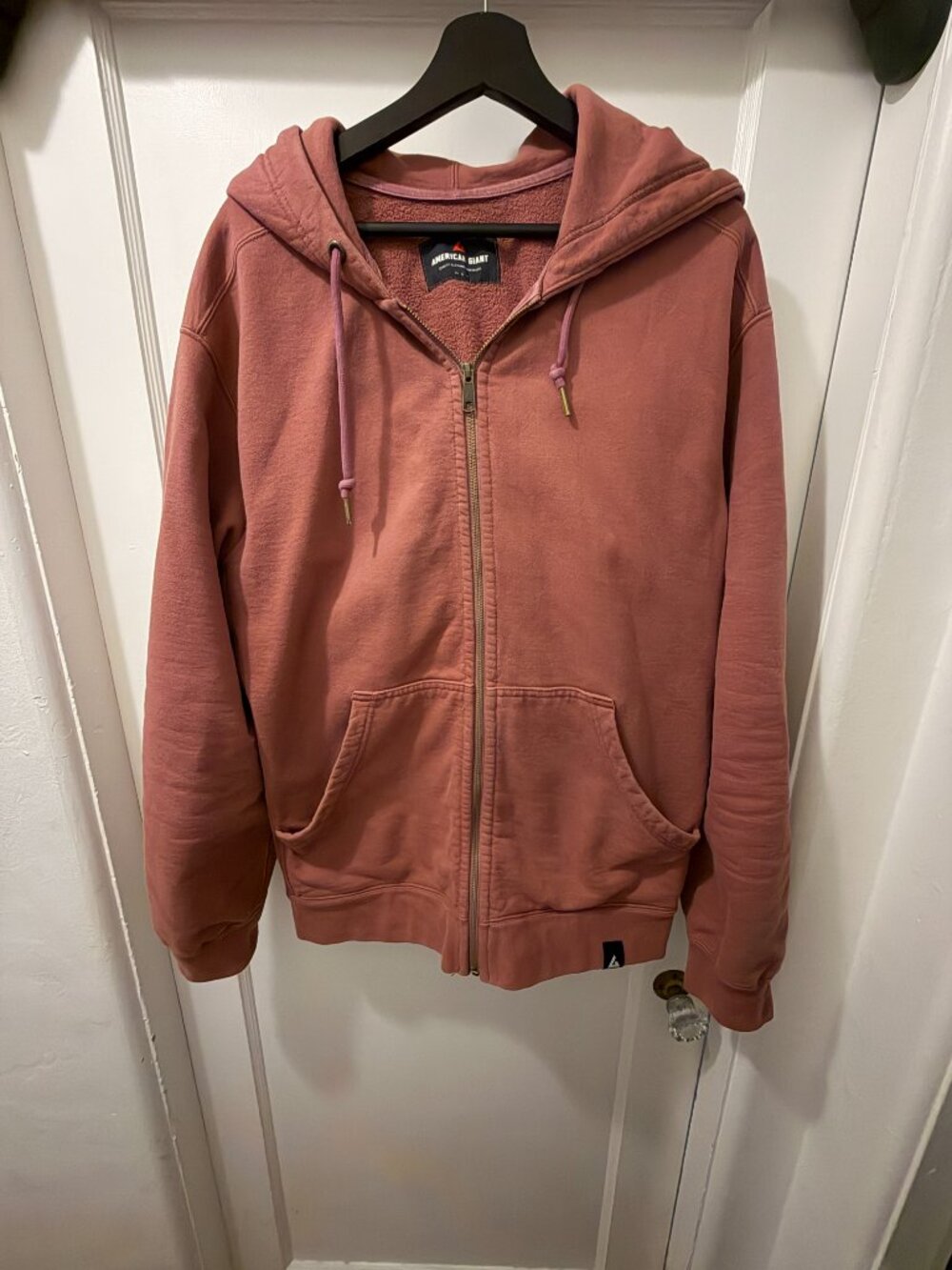 American Giant - Men's Relaxed Classic Full Zip Hoodie - Large